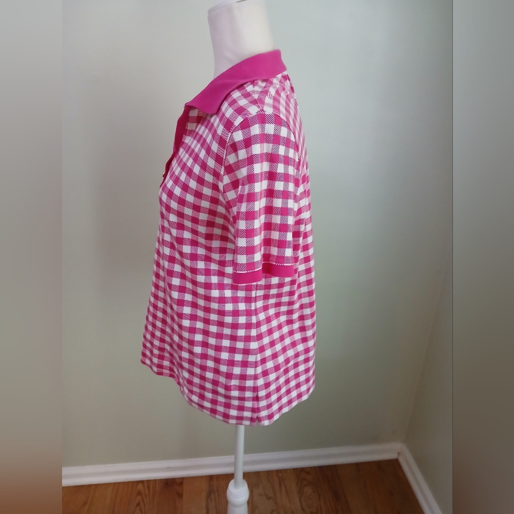 2/$15 Kim Rogers Perfectly Soft Checkered Pullover Top - Picture 2 of 5
